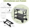 COSTWAY Grillwagen 3 Ablagen Bild 4