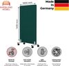 Rheinland Möbel FocusWall STWR1014 – Akustik-Stellwand 1000×1400 mm in Stofffarbe Windjammer inkl. Rollen – Mobile Schreibtisch-Trennwand für Büro & Homeoffice – Schallschutz – Made in Germany Bild 2