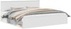 vidaXL Bettrahmen mit Kopfteil Weiß 200 x 200 cm Massives Kiefernholz 3410555 Bild 2