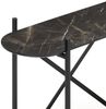Moderne Design Konsole MARMOL-Plus 100cm schwarz Marmor-Dekor Metallgestell Bild 4