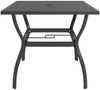 Gartentisch aus Stahl, Anthrazit, 81,5 x 72 x 81,5 cm Bild 2