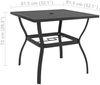 Gartentisch aus Stahl, Anthrazit, 81,5 x 72 x 81,5 cm Bild 5