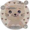 HANSE Home Kinderteppich Adventures Cat, rund, Höhe: 8 mm, Spielteppich, fest, Kinderzimmer, Kurzflor, Spielunterlage Bild 2