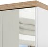 Spiegelschrank 100cm mit LED-Beleuchtung SOLNA-56 weiß mit Wotaneiche B/H/T ca. 100/74/20 cm Bild 3