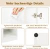 Küchenschrank mit 3 Türen & Offenen Regalen Buffetschrank mit Arbeitsplatte Hochschrank Weiß Bild 4