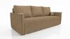 Wohnero 24 Bianca Premium Schlafsofa 207x93 cm mit Bettkasten & Schlaffunktion – 191x142 cm Liegefläche, 3-Sitzer Design Sofa - Beige Bild 2