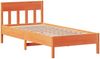 vidaXL Massivholzbett ohne Matratze Wachsbraun 75x190 cm Kiefernholz 3323247 Bild 5