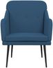 vidaXL Sessel Blau 63x76x80 cm Stoff 351481 Bild 3