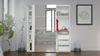 Dmora Kleiderschrank 2 Türen Angri, Schlafzimmermöbel, Schrank, Garderobe, 182x64 h202 cm, Weiß Bild 2