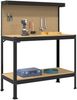 vidaXL Werkbank Schwarz 114 x 54 x 145 cm Sperrholz und Metall 42020127 Bild 3