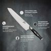 Comfort Pro Serie 9" Kiritsukemesser 56 HRC Edelstahl Schwarz Bild 2