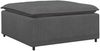 vidaXL Modulares Sofa Fußhocker-Modul Dunkelgrau 100x100x48 cm 4104498 Bild 5