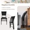 2er Set Esszimmerstühle mit Metallrahmen Klappbare Polsterstühle Küchenstühle Bild 4