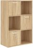 vidaXL Lagerschrank Sonoma-Eiche 60x29,5x90 cm Holzwerkstoff 801137 Bild 2