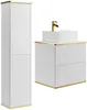 Vente-unique - KELIZA Bathroom furniture set Holz, Platte Weiß - B 47 cm x H 54 cm x L 60 cm Bild 2
