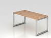 Schreibtisch RS16 O-Fuß eckig 160x80cm Grau Gestellfarbe: Silber Bild 2
