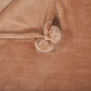 Beliani 'TERKE' Decke, Polyester hellbraun, 200 x 220 cm Bild 4