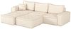 Ecksofa Modulsofa 4-teilig SANDE Stoff Alpine Anthrazit Ottomane Links Bild 4