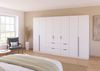 OTTO home Drehtürenschrank Kleiderschrank Schrank Garderobe AGORDO mit Dekor- oder Hochglanzfront (in zwei Griff-Farben, Breiten 91-360 cm) mit Außenschubkästen, in 7 Breiten und 2 Höhen MADE IN GERMANY Bild 2