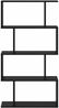 vidaXL Bücherregal Schwarz Eichen-Optik 70 x 24 x 129 cm Holzwerkstoff 879670 Bild 5