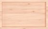 vidaXL Wandregal 100x60x(2-4) cm Massivholz Eiche Unbehandelt 363570 Bild 5