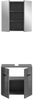 Badezimmerset Soft III - Grau / Grau Hochglanz Bild 3