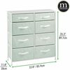 Kommode mit 8 Schubladen Schubladenschrank Kleiderkommode mDesign mintgrün/weiß Bild 2
