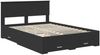 vidaXL Bettrahmen mit Schubladen Schwarz 135 x 190 cm Holzwerkstoff 3410905 Bild 4