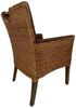 Amagohome Stuhl Polsterstuhl Polstersessel Esszimmer Stühle Set 2 Stück Rattan Armlehn Bild 3