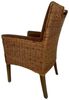 Amagohome Stuhl Polsterstuhl Polstersessel Esszimmer Stühle Set 2 Stück Rattan Armlehn Bild 4