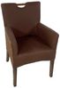 Amagohome Stuhl Polsterstuhl Polstersessel Esszimmer Stühle Set 2 Stück Rattan Armlehn Bild 2