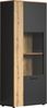 Vitrine Esteban in grau und Eiche Evoke 80 x 195 cm Bild 2