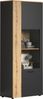 Vitrine Esteban in grau und Eiche Evoke 80 x 195 cm Bild 5