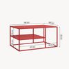 Couchtisch Solund 90x60x45 cm Rot [en. casa] Bild 5