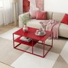 Couchtisch Solund 90x60x45 cm Rot [en. casa] Bild 2