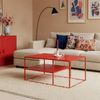 Couchtisch Solund 90x60x45 cm Rot [en. casa] Bild 3