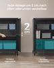 Songmics Aktenschrank mit 2 Türen, Stahl Schwarz, 40 x 80 x 90 cm Bild 3