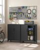 Songmics Aktenschrank mit 2 Türen, Stahl Schwarz, 40 x 80 x 90 cm Bild 2