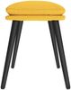 vidaXL Fußhocker Senfgelb 45 x 29,5 x 39 cm Stoff [341500] Bild 4