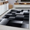 Kurzflor Teppich Matteo rechteckig - 240x340 cm - Schwarz Bild 2