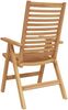 vidaXL Stuhl 8 pcs Braun 64,5 x 52 x 108 cm Massivholz Teak 3376033 Bild 5