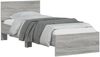 vidaXL Bettgestell mit Kopfteil Grau Sonoma 90x200 cm Holzwerkstoff 838629 Bild 4