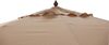 Holz-Sonnenschirm 3m beige Gartenschirm Terrassenschirm Marktschirm Sonnenschutz Bild 2