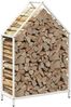 vidaXL Brennholzregal Weiß 60x25x90 cm Kaltgewalzter Stahl 864308 Bild 4