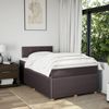 vidaXL Boxspringbett mit Matratze Dunkelbraun 120x200 cm Stoff 3289726 Bild 4