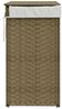 vidaXL Wäschekorb mit Deckel 46x33x60 cm Poly Rattan 372029 Bild 5