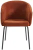 Vente-unique - MORONI Stuhl Stoff Rot - B 58,5 cm x H 79 cm x L 56,5 cm Bild 3