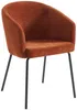 Vente-unique - MORONI Stuhl Stoff Rot - B 58,5 cm x H 79 cm x L 56,5 cm Bild 4