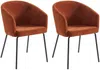Vente-unique - MORONI Stuhl Stoff Rot - B 58,5 cm x H 79 cm x L 56,5 cm Bild 2