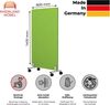 Rheinland Möbel FocusWall STWR0814 – Akustik-Stellwand 800×1400 mm in Stofffarbe Madura inkl. Rollen – Mobile Schreibtisch-Trennwand für Büro & Homeoffice – Schallschutz – Made in Germany Bild 2